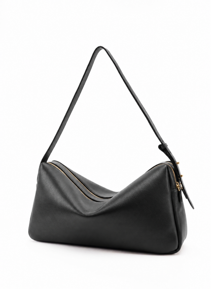 Trousse Large Pebbled Leather Black