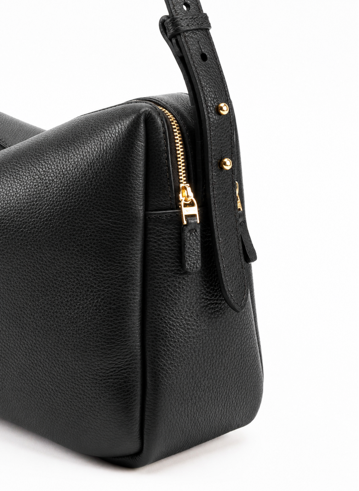 Trousse Large Pebbled Leather Black