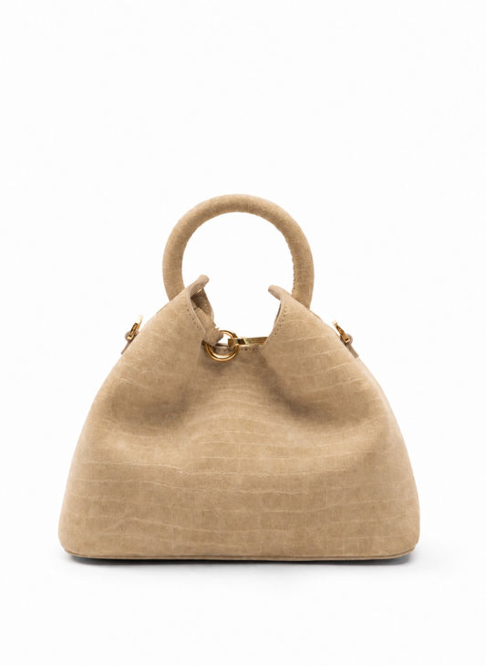 Baozi Croco Suede Beige
