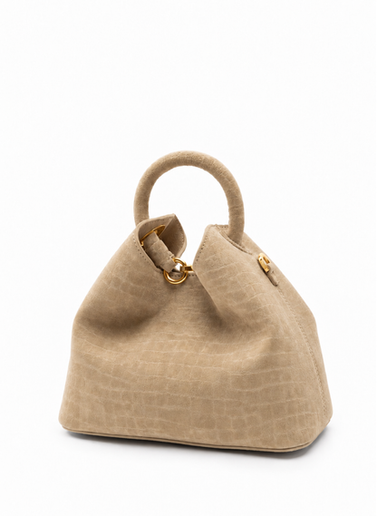 Baozi Croco Suede Beige