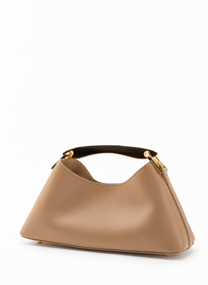 Mini Boomerang Leather Cappuccino