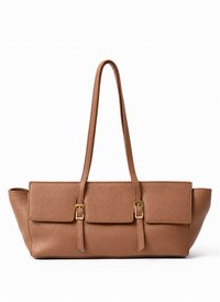 Le Bateau Large Pebbled Leather Cognac