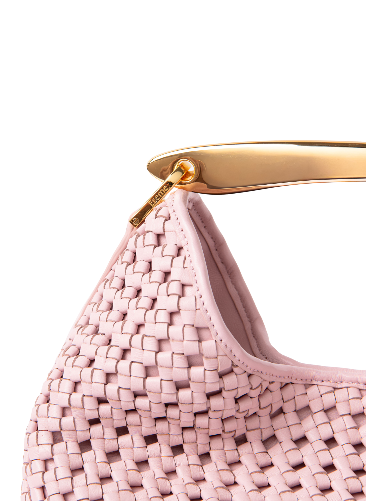 Boomerang Woven Leather Pink