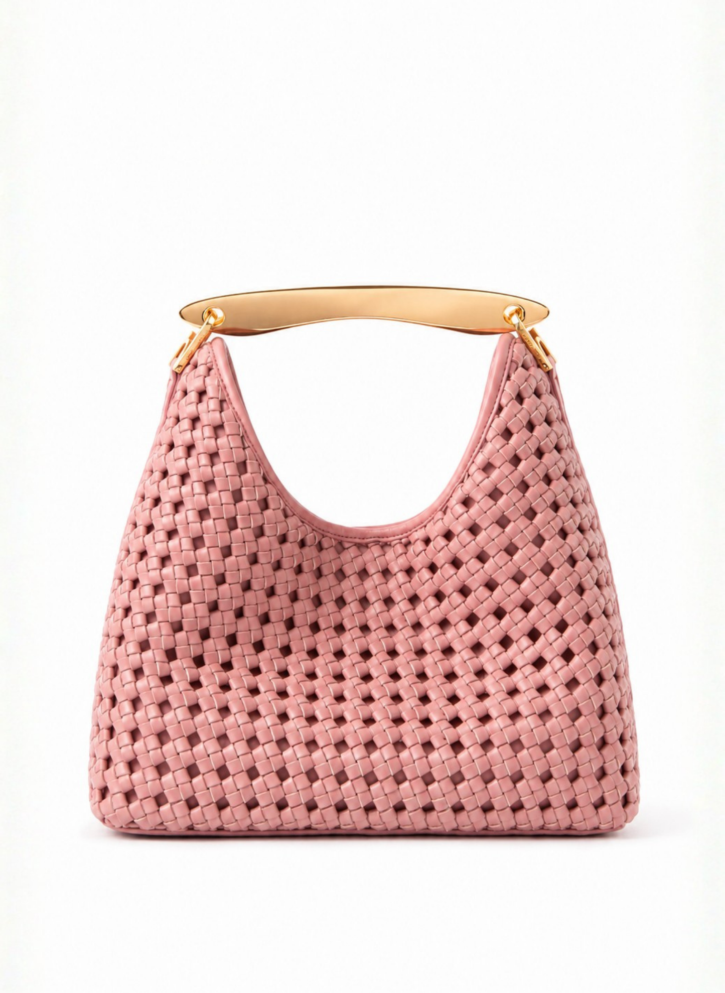 Boomerang Woven Leather Dark Pink