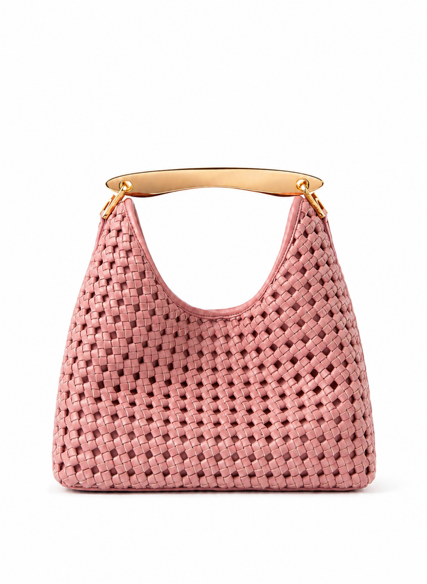 Boomerang Woven Leather Dark Pink