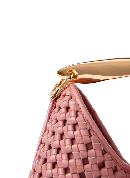Boomerang Woven Leather Dark Pink