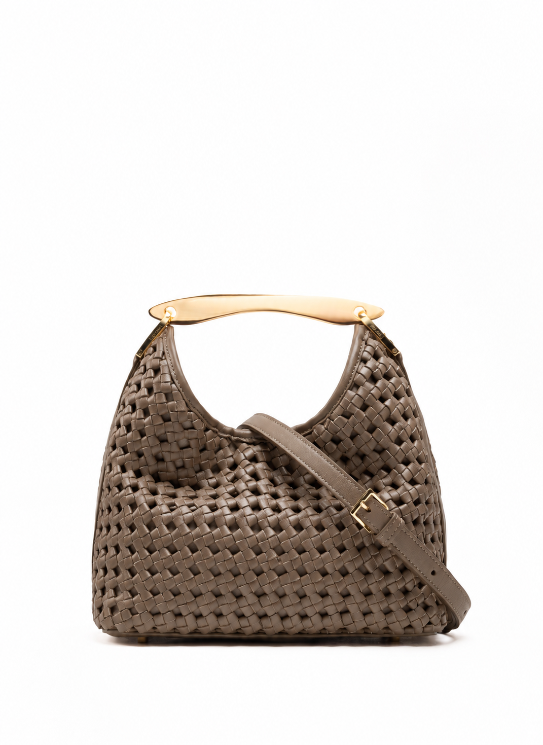 Small Boomerang Woven Leather Rock