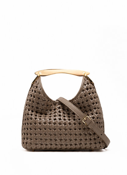 Small Boomerang Woven Leather Rock