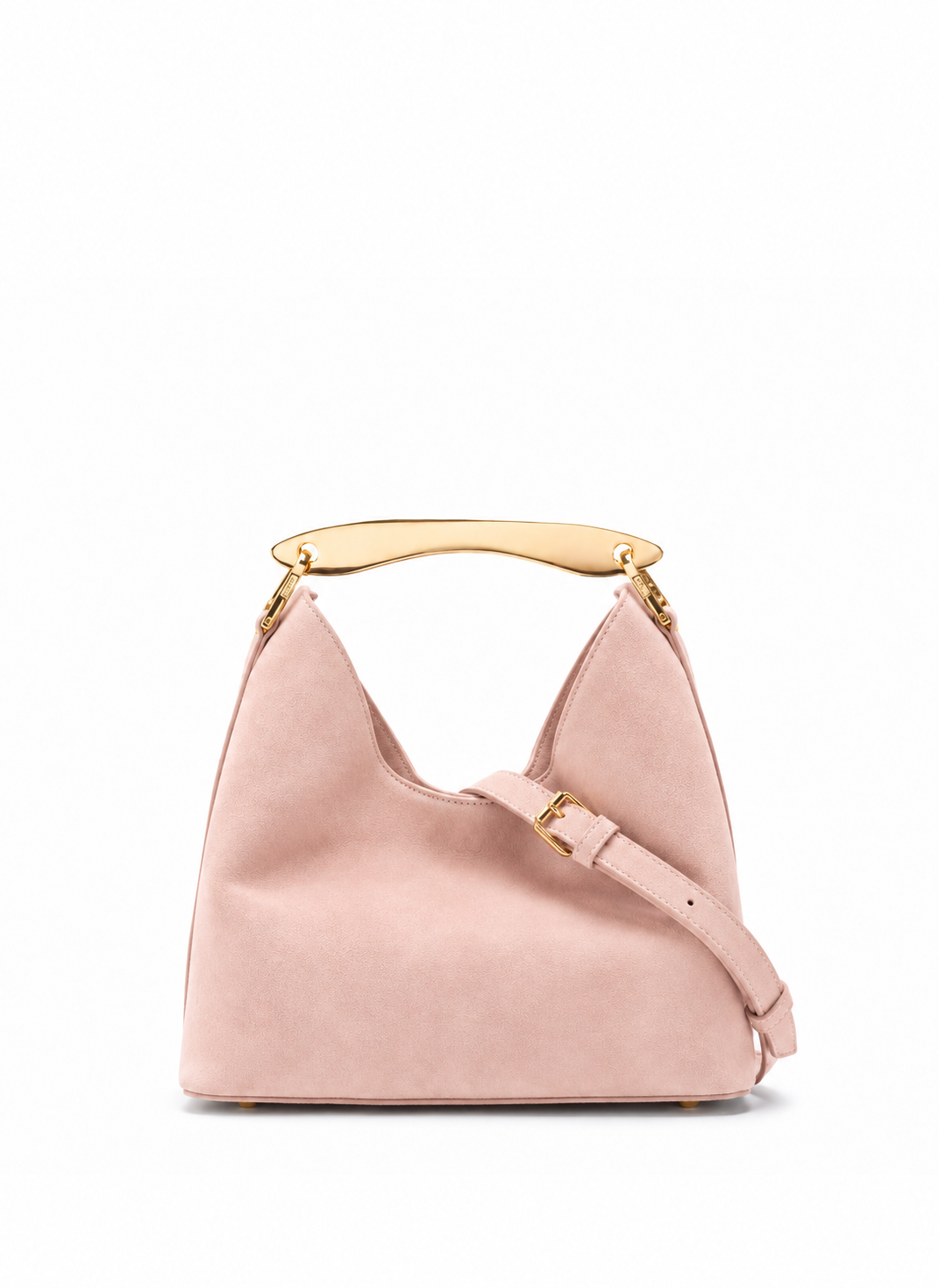 Small Boomerang Suede Pink