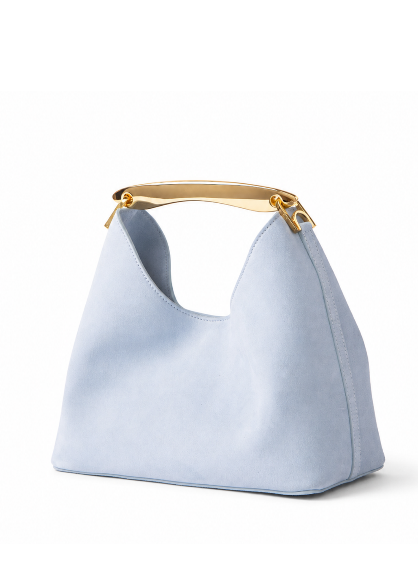 Boomerang Suede Light Blue - Gold