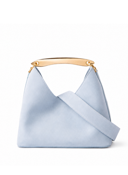 Boomerang Suede Light Blue - Gold