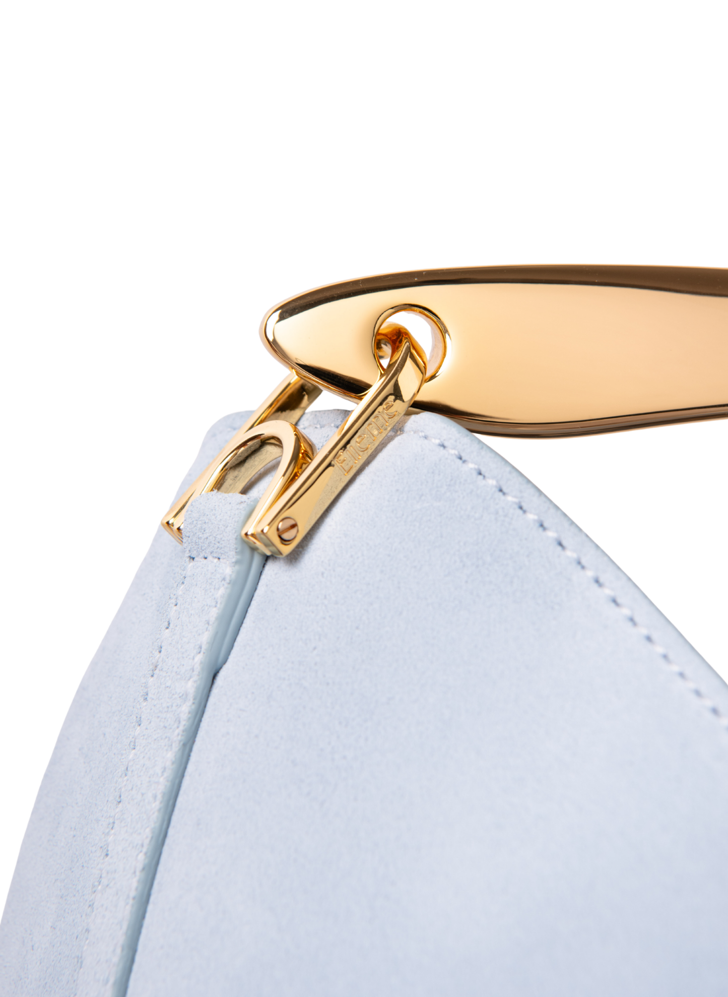 Boomerang Suede Light Blue - Gold