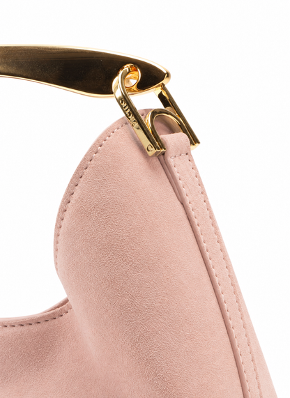 Small Boomerang Suede Pink
