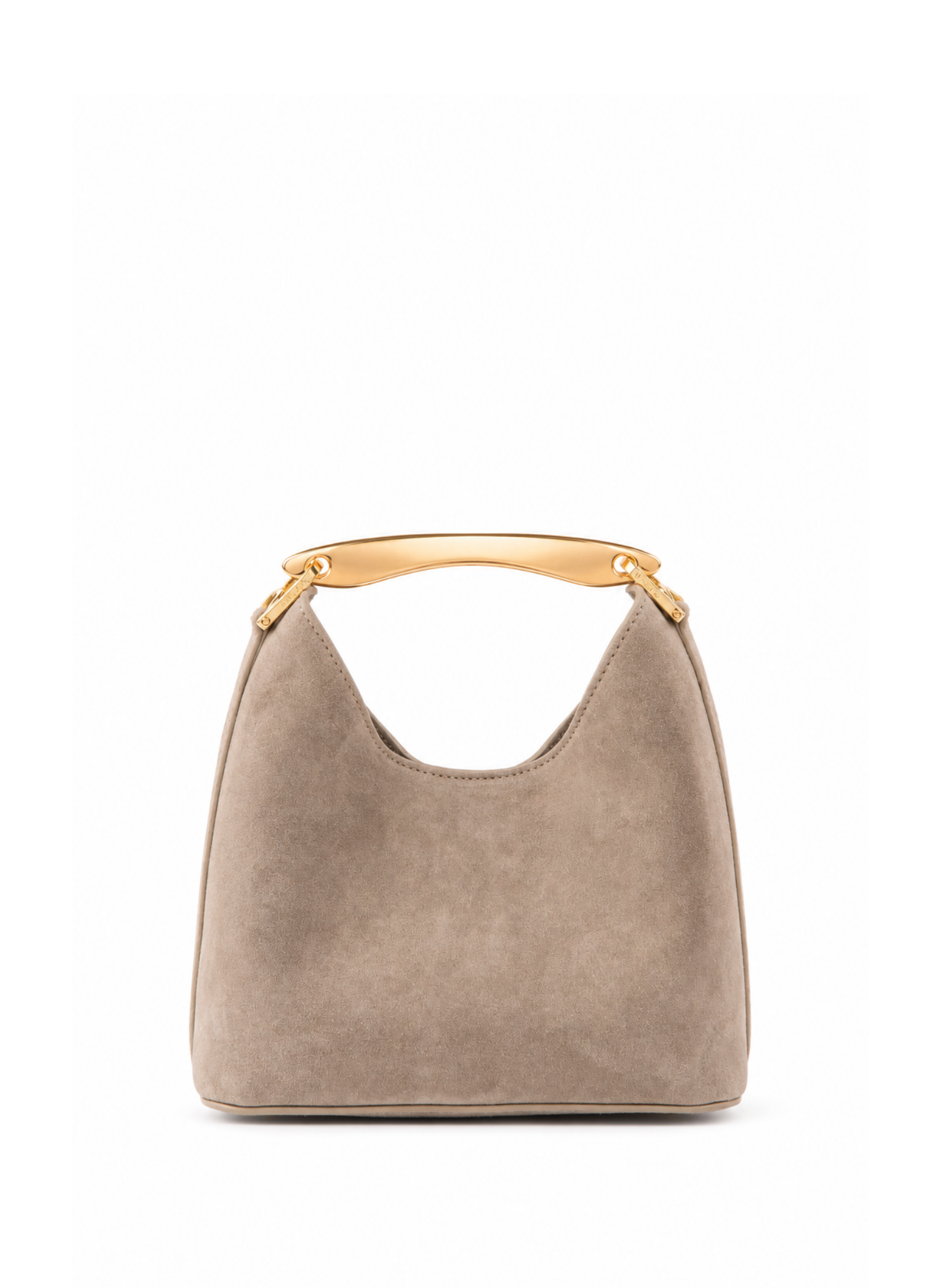 Small Boomerang Suede Earth - Gold