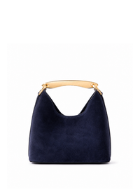 Small Boomerang Suede Midnight Blue