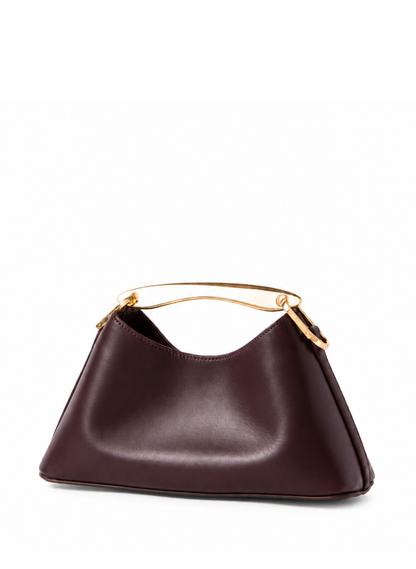 Mini Boomerang Leather Wine