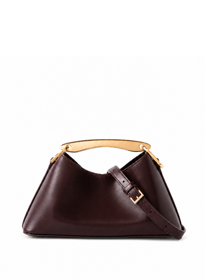 Mini Boomerang Leather Wine