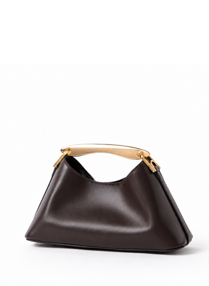 Mini Boomerang Leather Tabacco