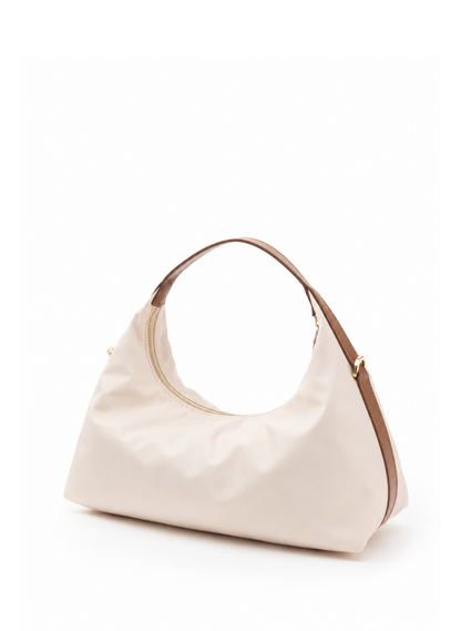 Le Nylon Medium Nylon/Leather Trimming Beige/Cognac