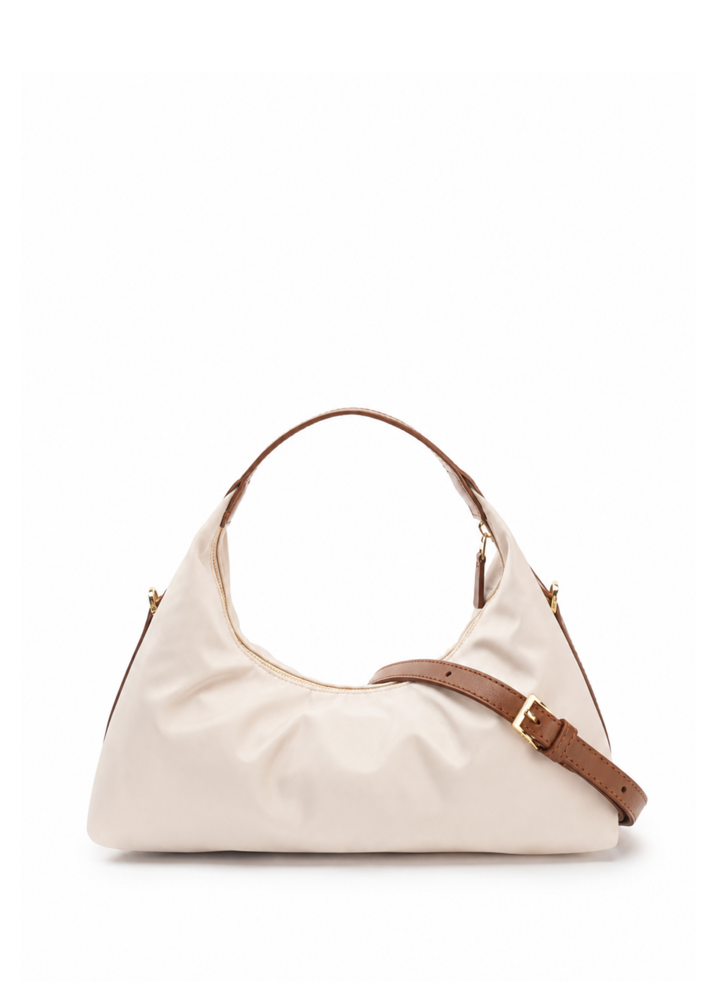 Le Nylon Medium Nylon/Leather Trimming Beige/Cognac