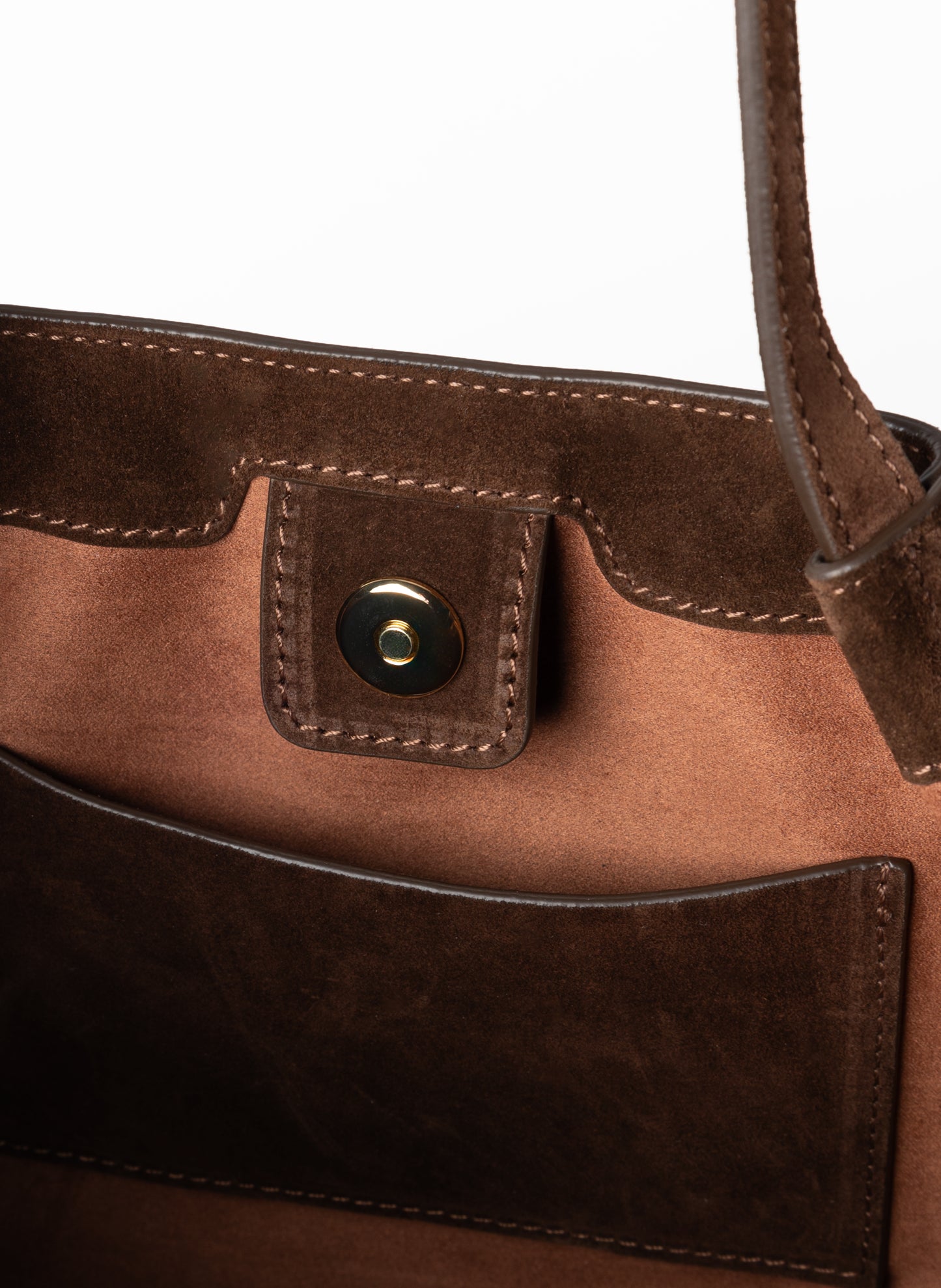 Dimple Tote Wildleder Brownie