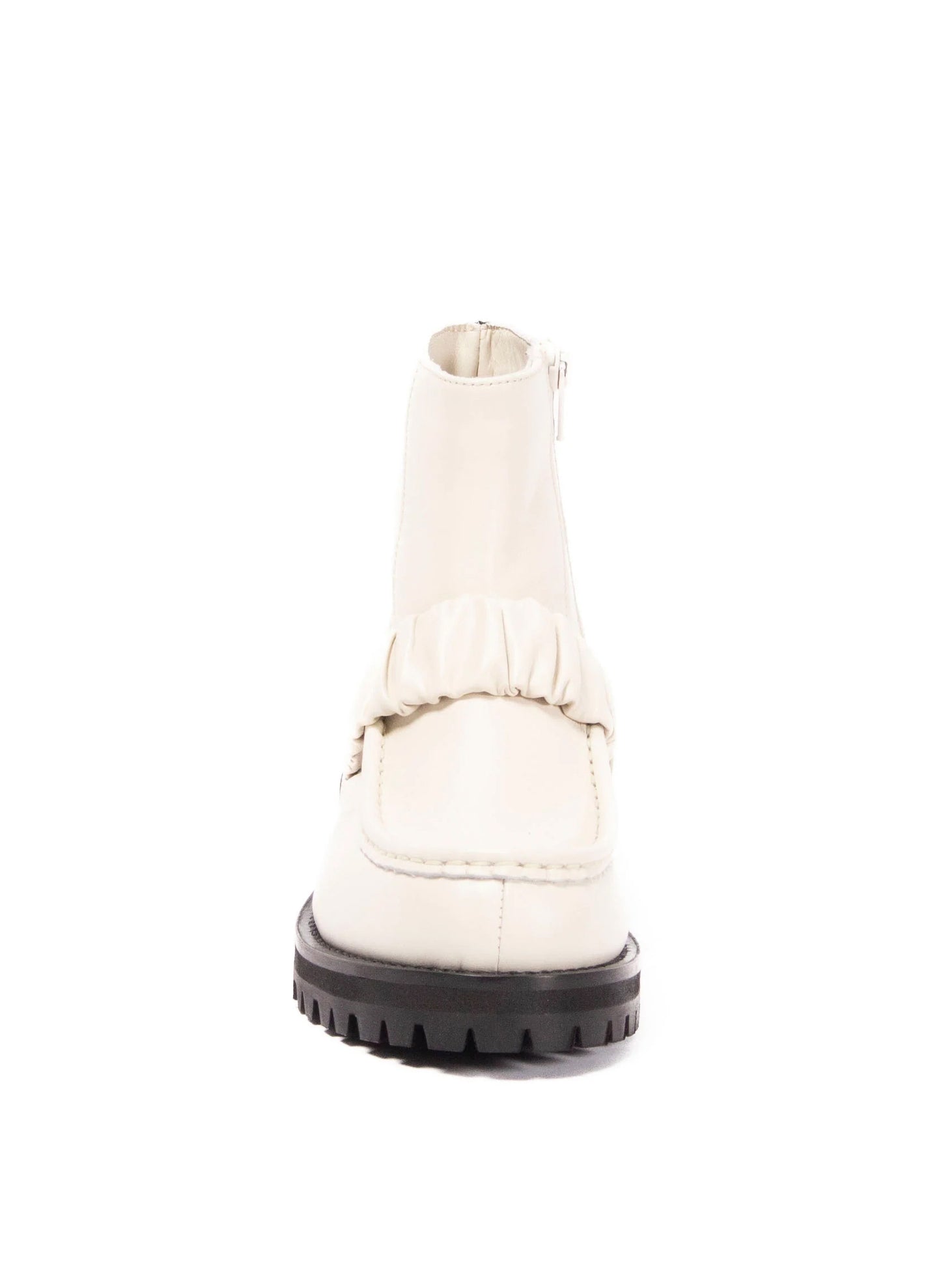 Bottines Mocassins Andrea Crème