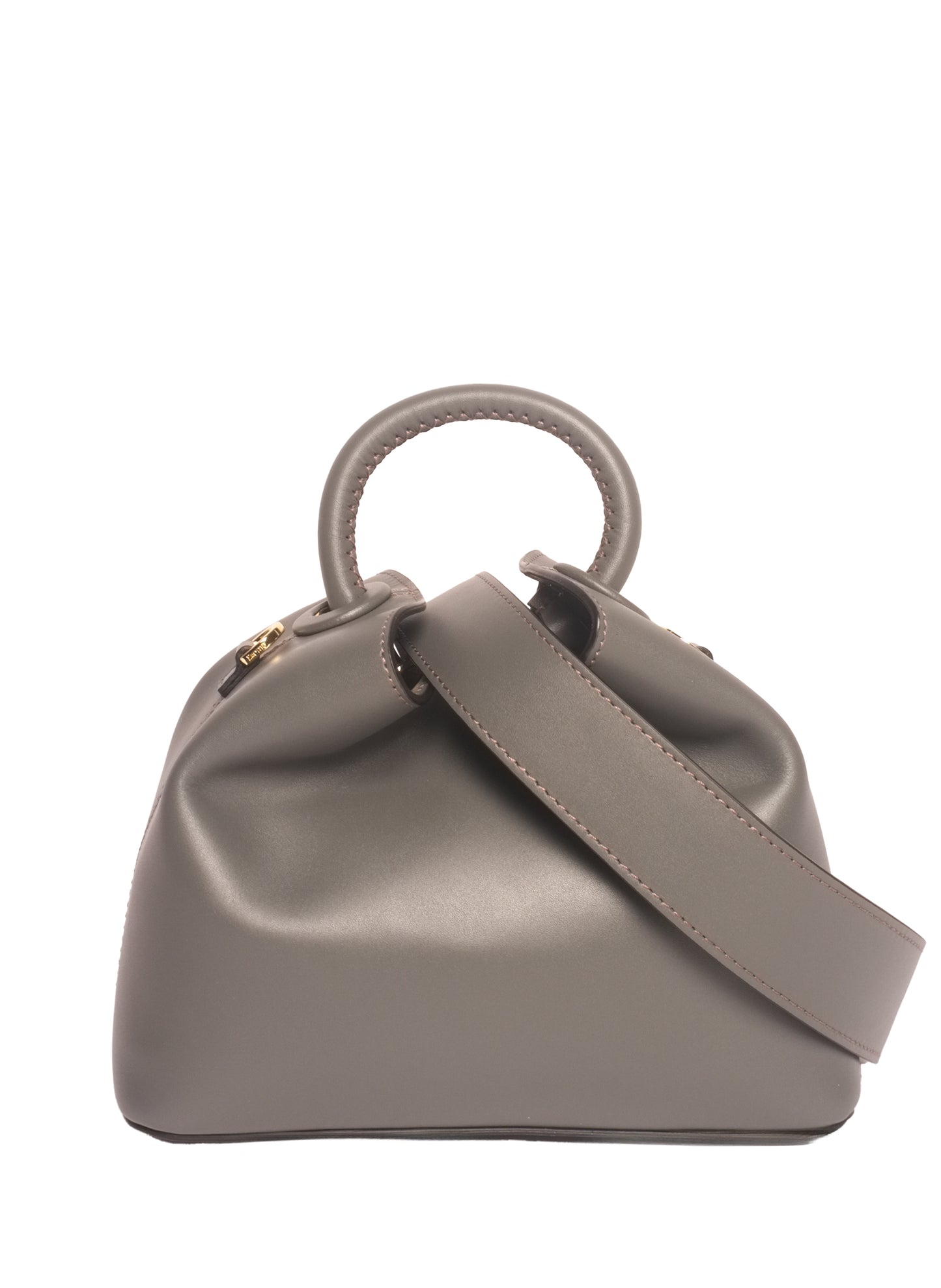 Baozi Cuir Gris Charbon/Bordure Noire
