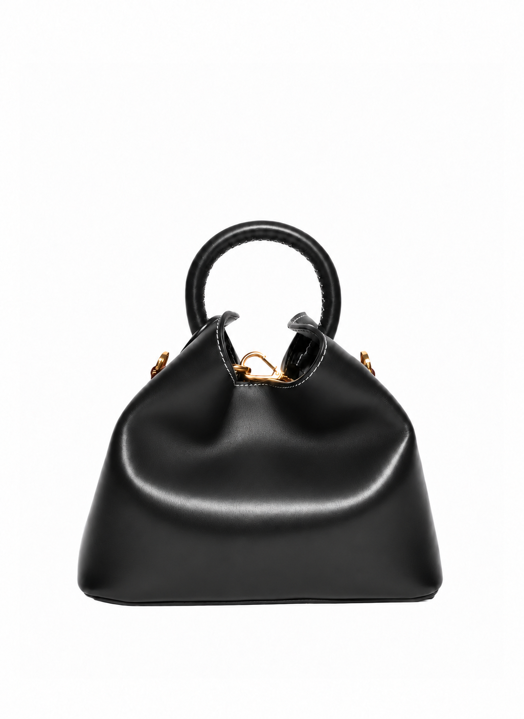 Baozi Leather Black/White Stitches