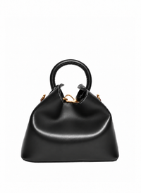 Baozi Leather Black/White Stitches