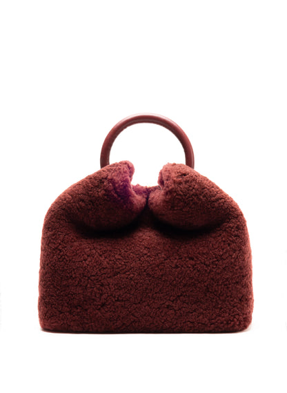 Baozi Shearling Teddy Bordeaux