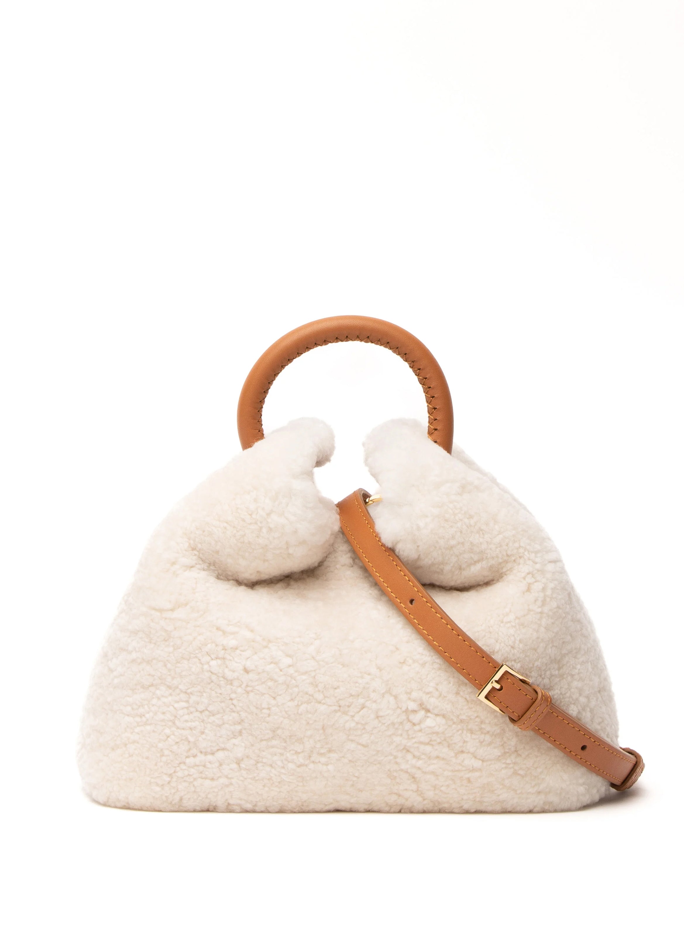 Baozi Shearling Teddy White/Caramel – Elleme