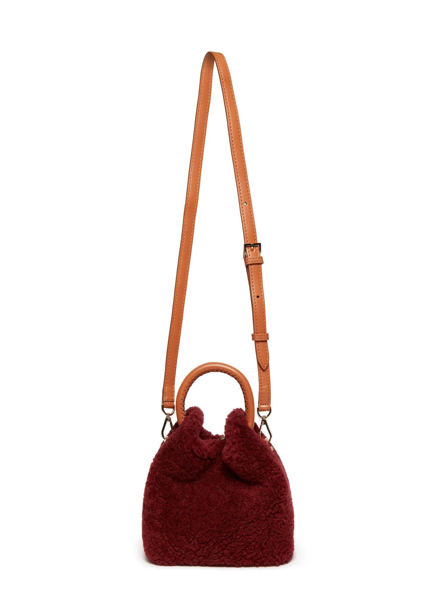 Baozi Shearling Teddy Bordeaux