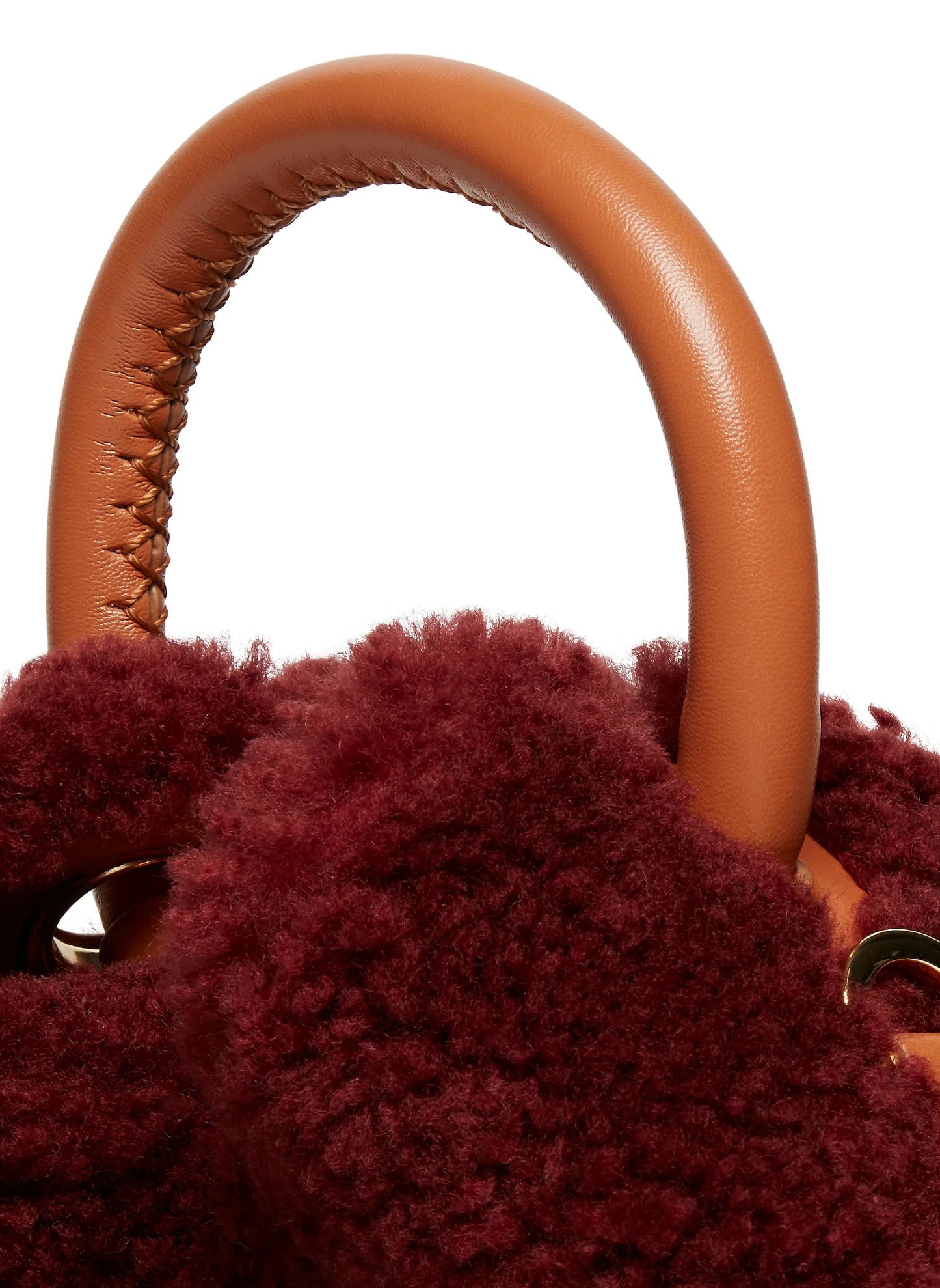 Baozi Shearling Teddy Burgundy