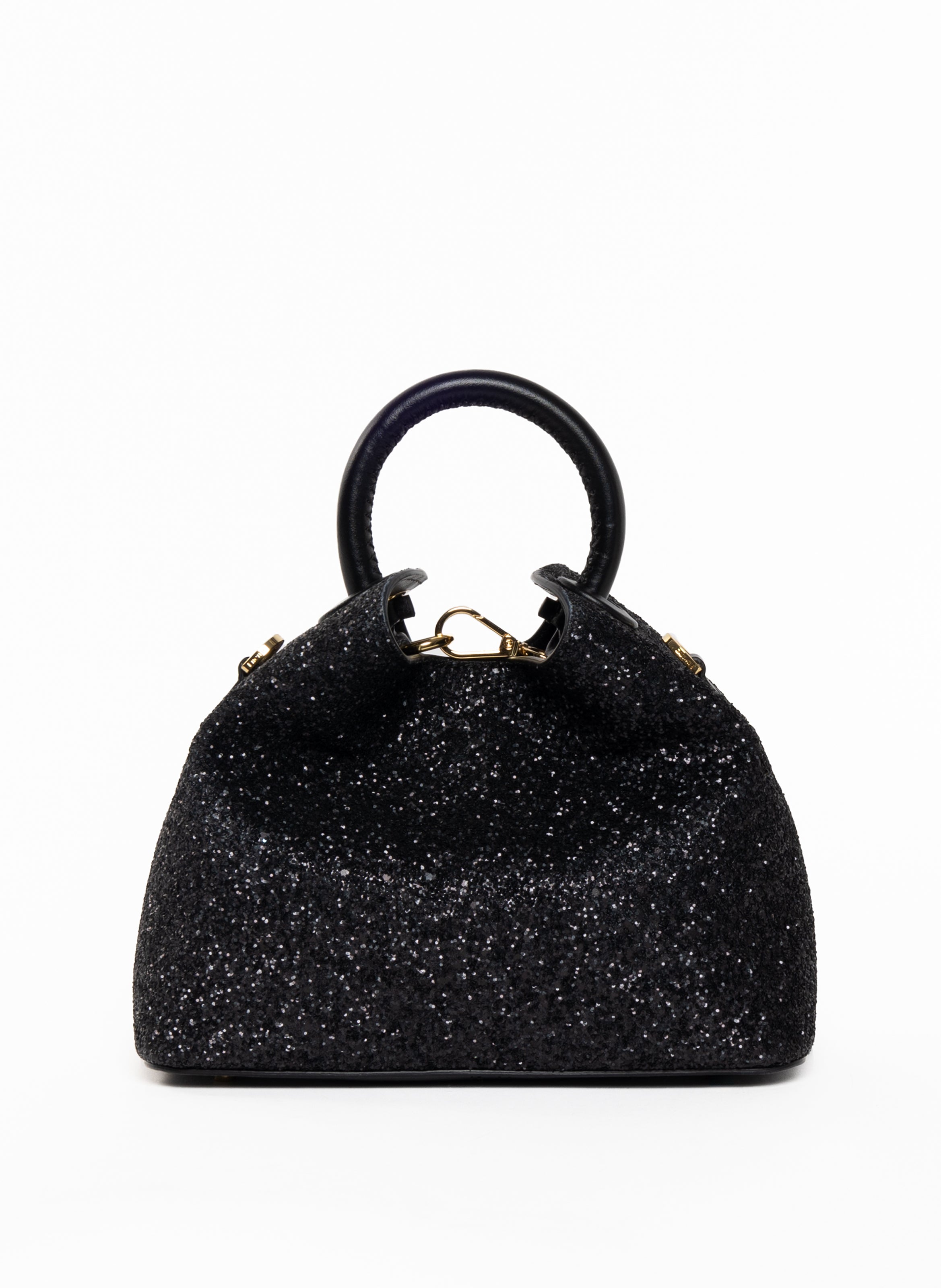 Baozi Glitter/Leather Black