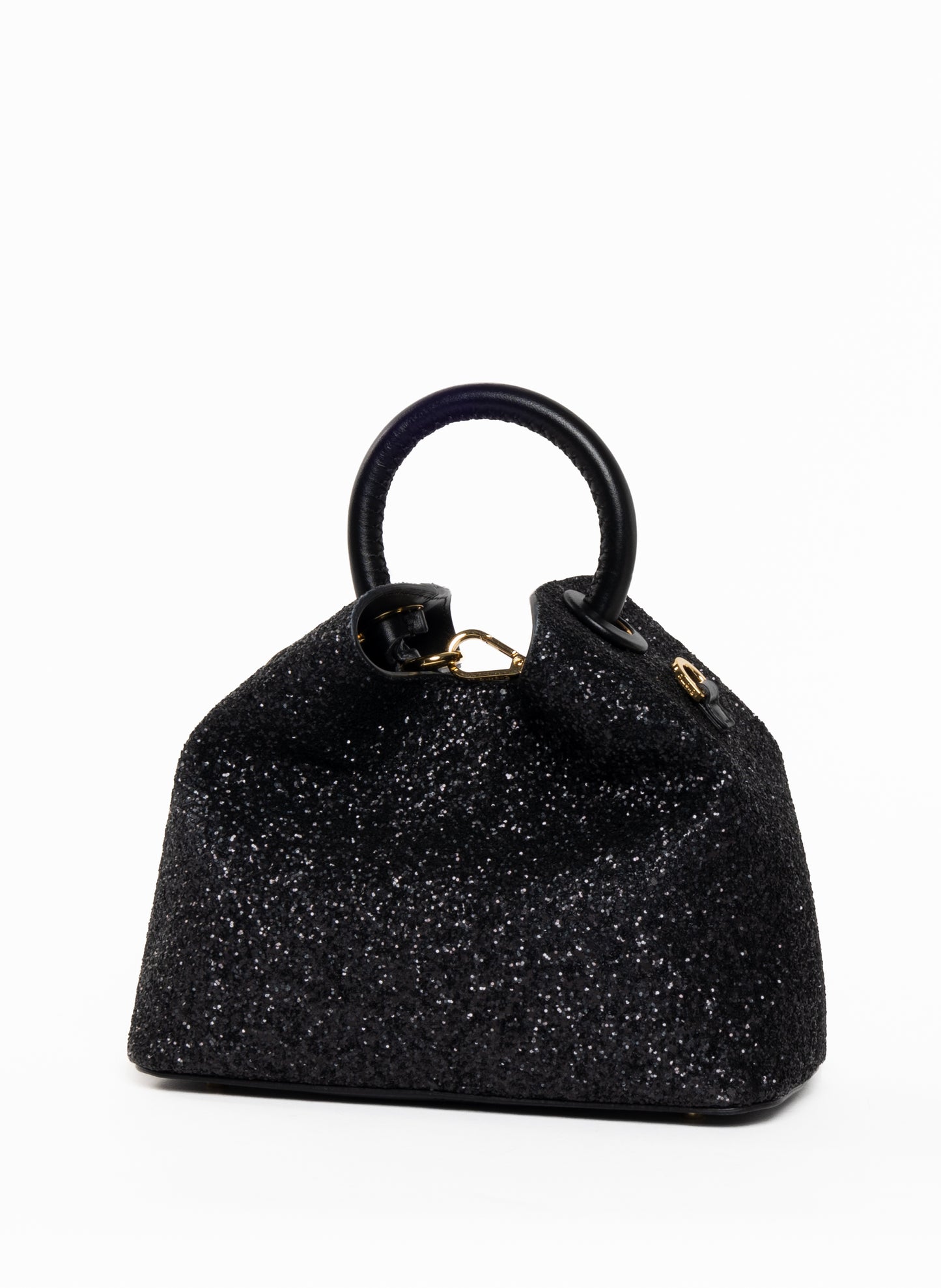 Baozi Glitter/Leather Black