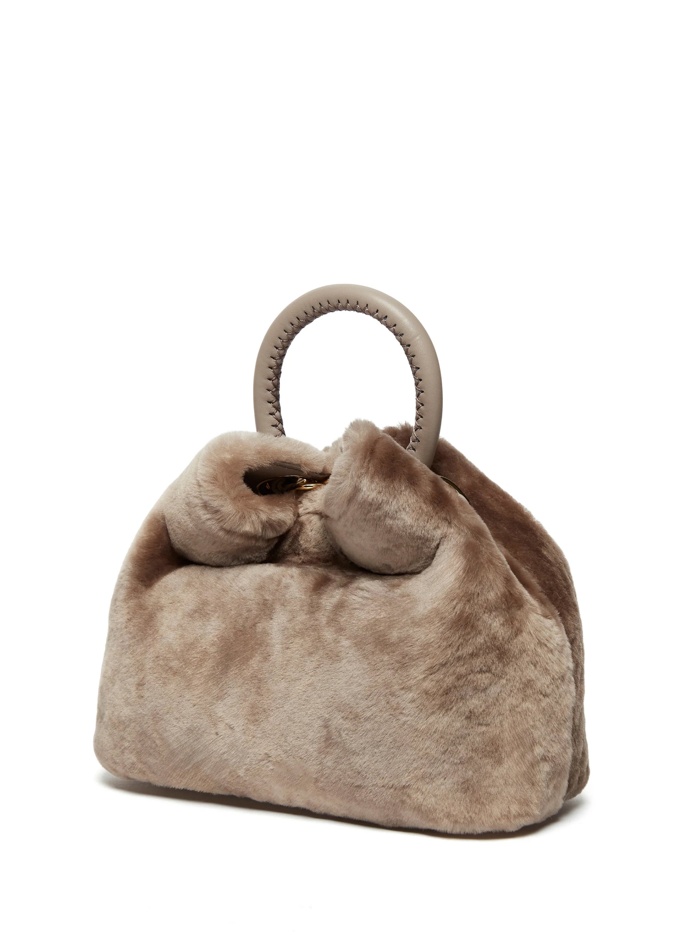 Baozi Shearling Montone Taupe/Dark Grey