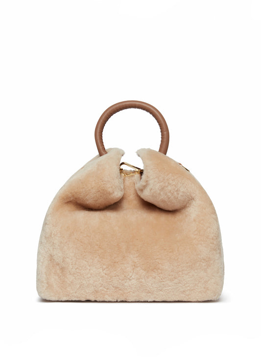 Baozi Shearling Montone Crème/Taupe