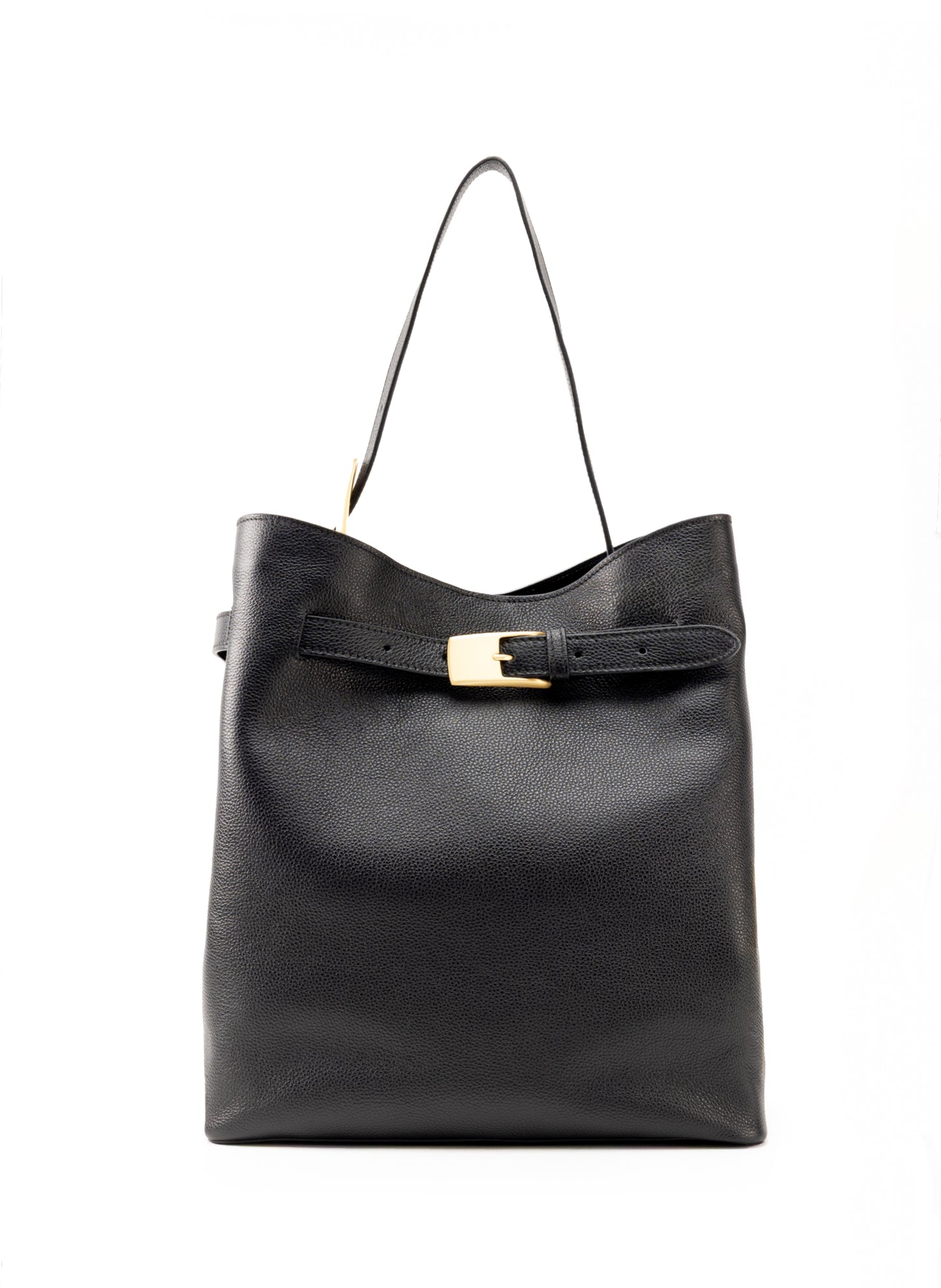 Belt Bag Leather Black - Gold
