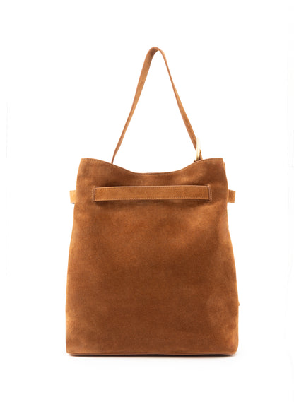 Gürteltasche Wildleder Cognac