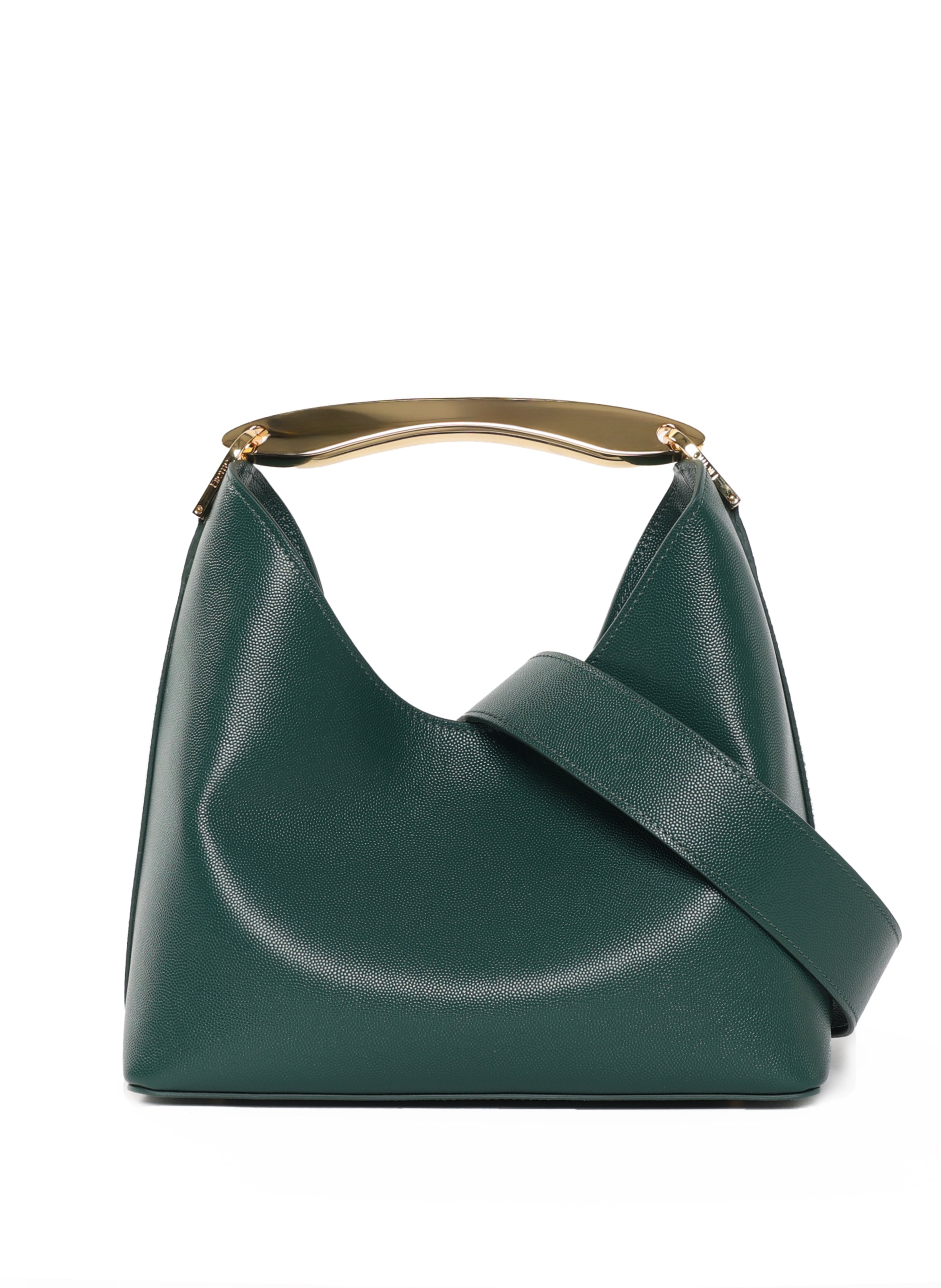 Boomerang Caviar Leather Forest Green - Leather Handbags for Women