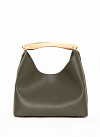 Boomerang Caviar Leather Khaki Green