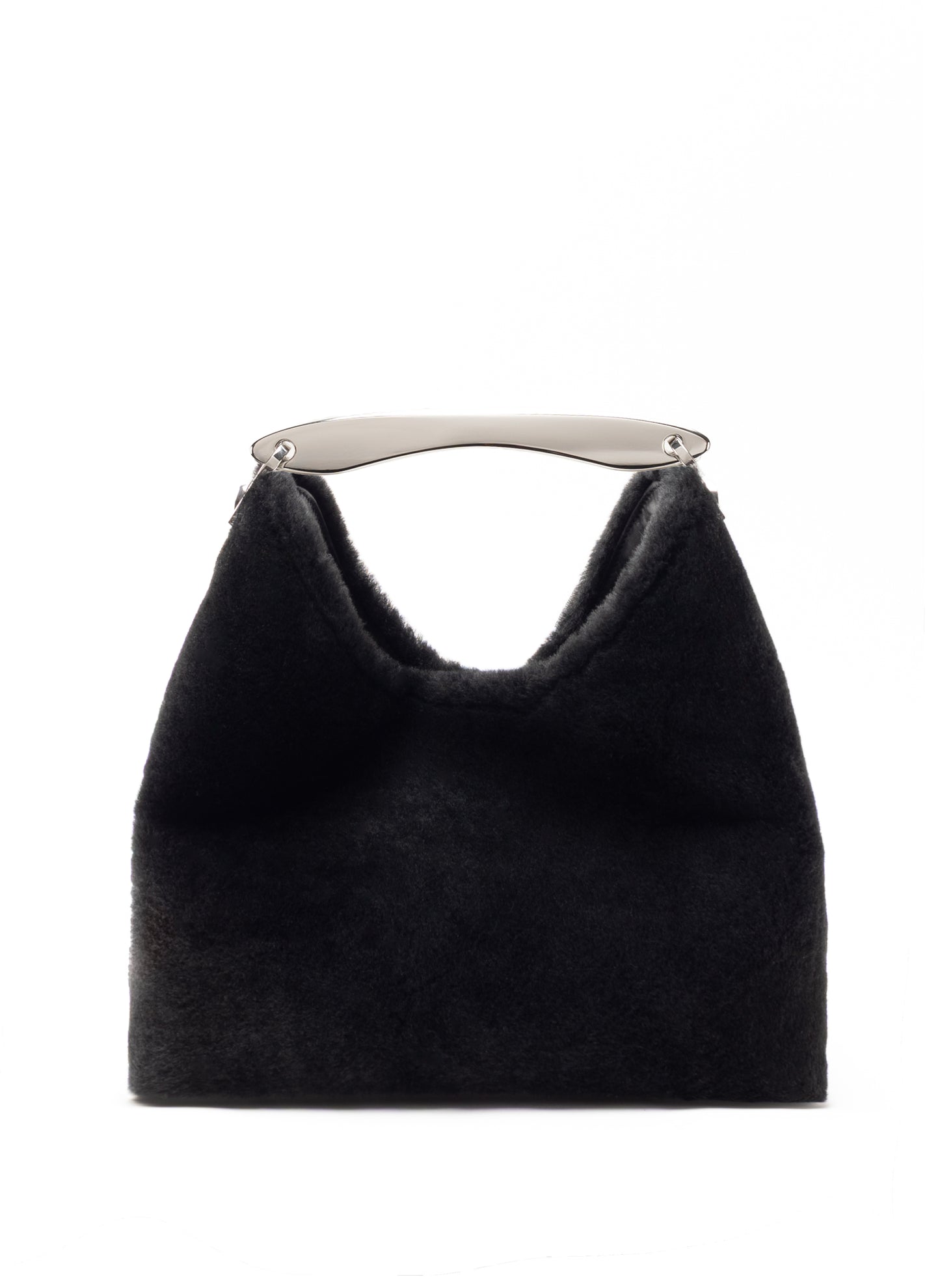 Boomerang Shearling Montone Black - Silver