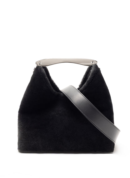 Boomerang Shearling Montone Black - Silver