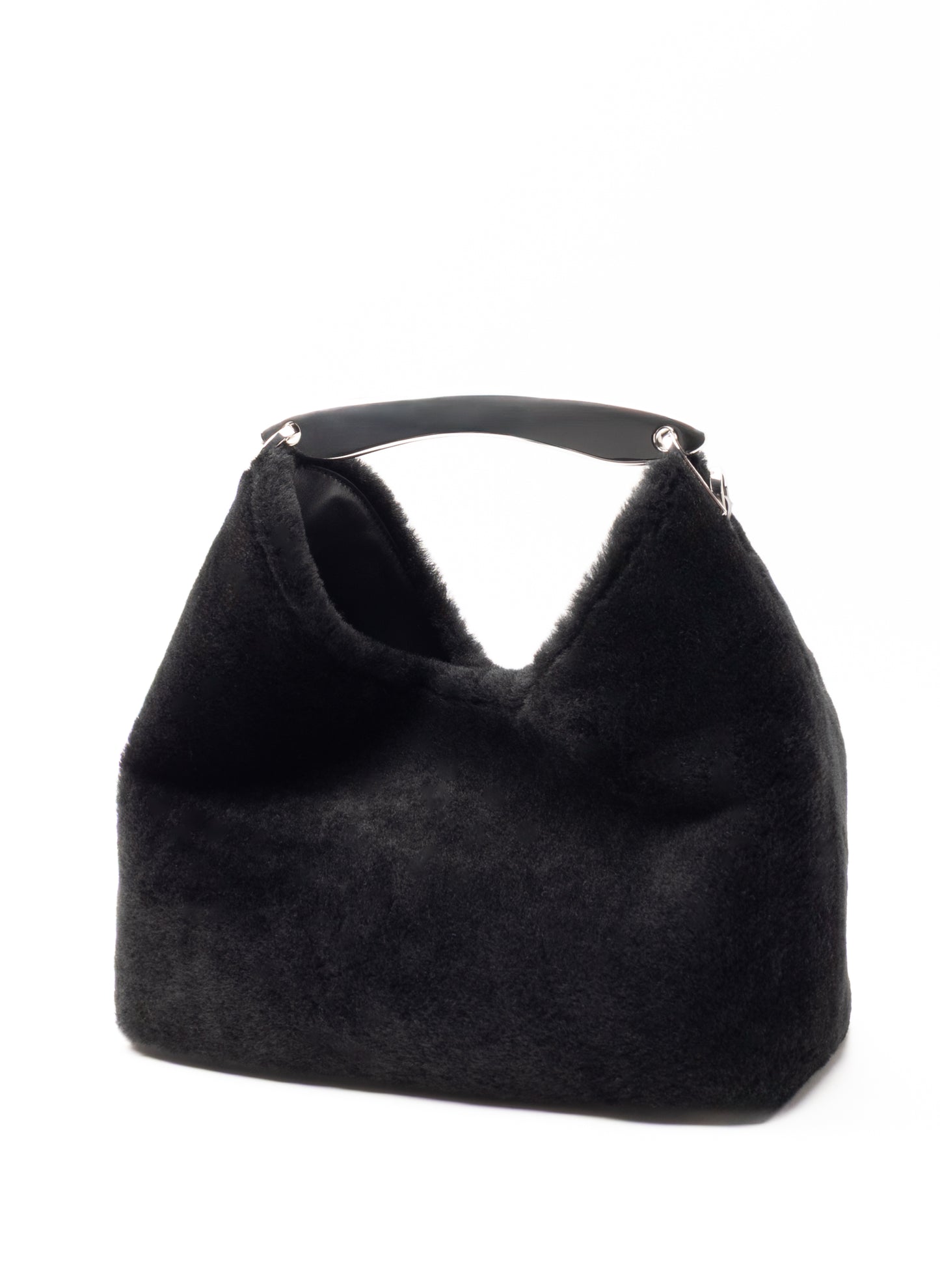 Boomerang Shearling Montone Black - Silver