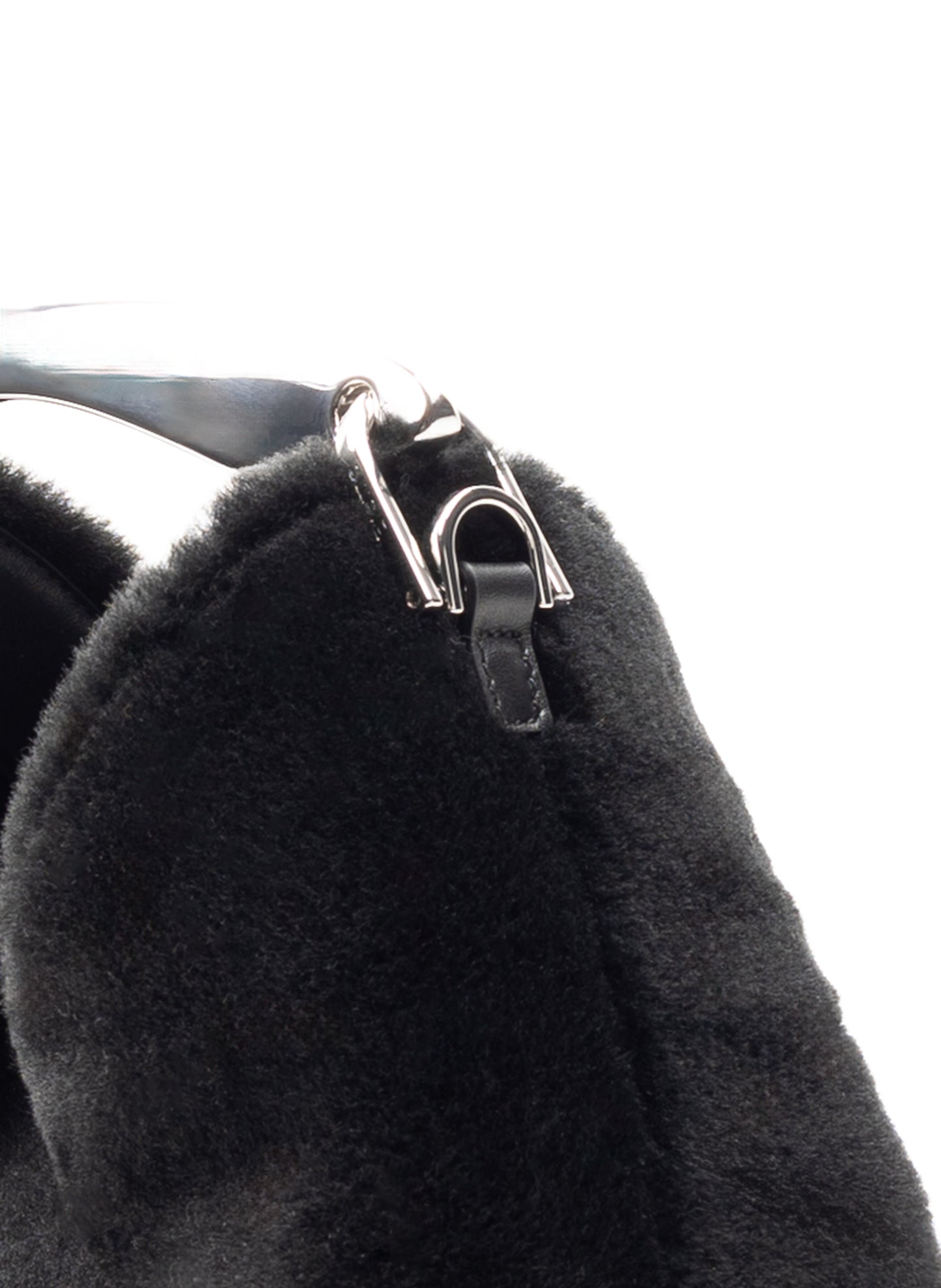 Boomerang Shearling Montone Black - Silver