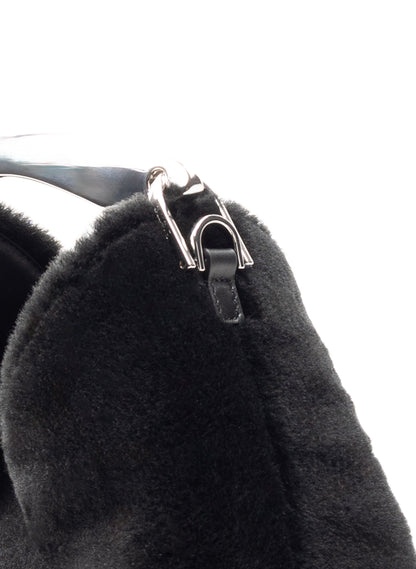 Boomerang Shearling Montone Black - Silver