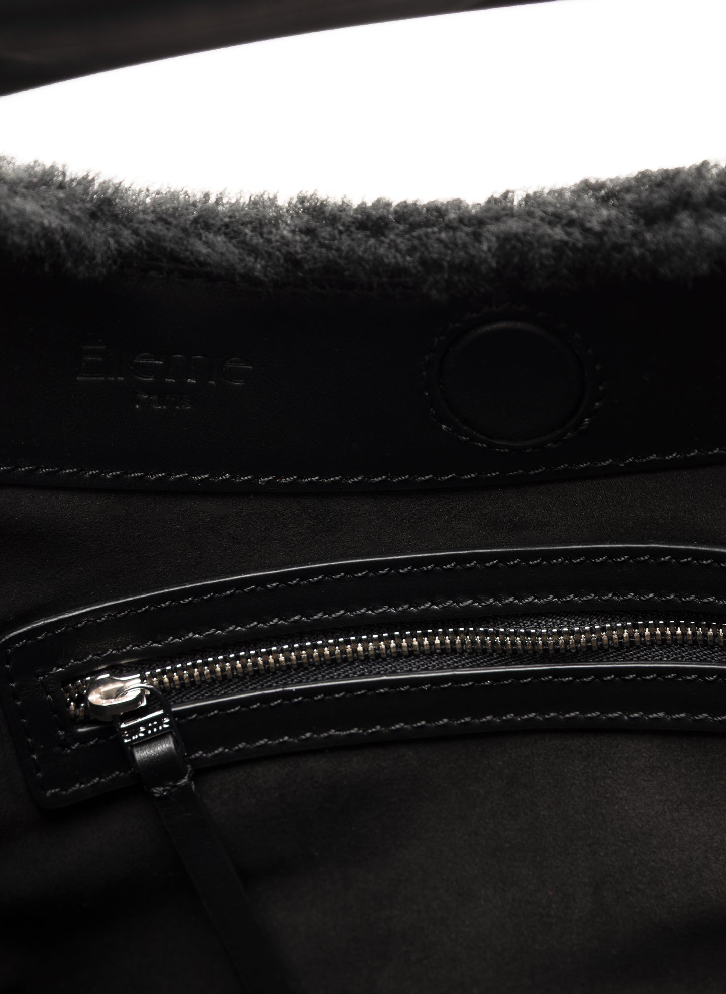 Boomerang Shearling Montone Black - Silver