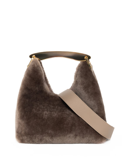 Boomerang Shearling Taupe-Vorbestellungslieferung in 3 Wochen