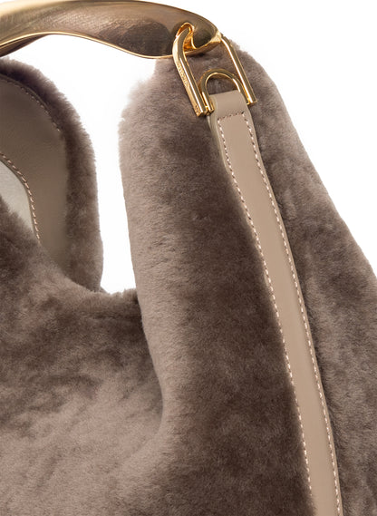 Boomerang Shearling Taupe-Vorbestellungslieferung in 3 Wochen