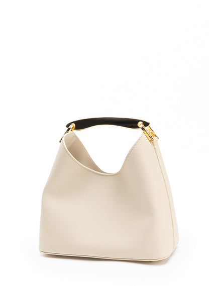 Small Boomerang Caviar Leather Beige